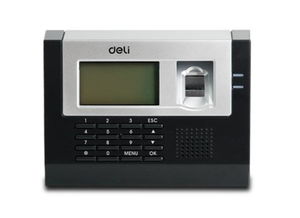 得力Deli指紋考勤機3970 高效便捷的掛壁式考勤解決方案